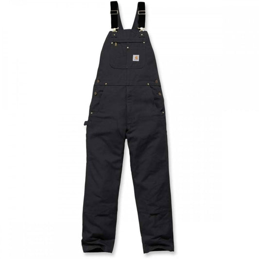 102776 Heavyweight Duck Bib Overall - Relaxed Fit Black 32" 48" *One Size Only - Outlet Store*
