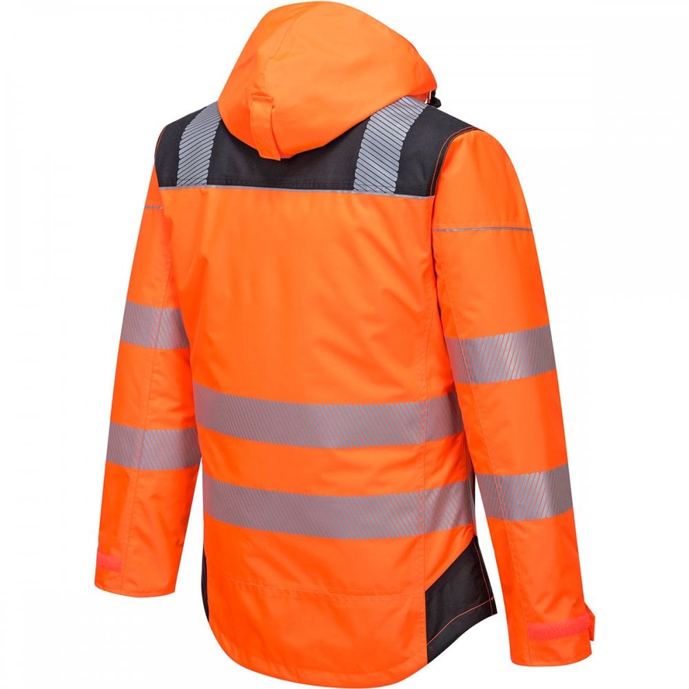 PW3 T400 Hi-Vis Winter Jacket Orange/Black