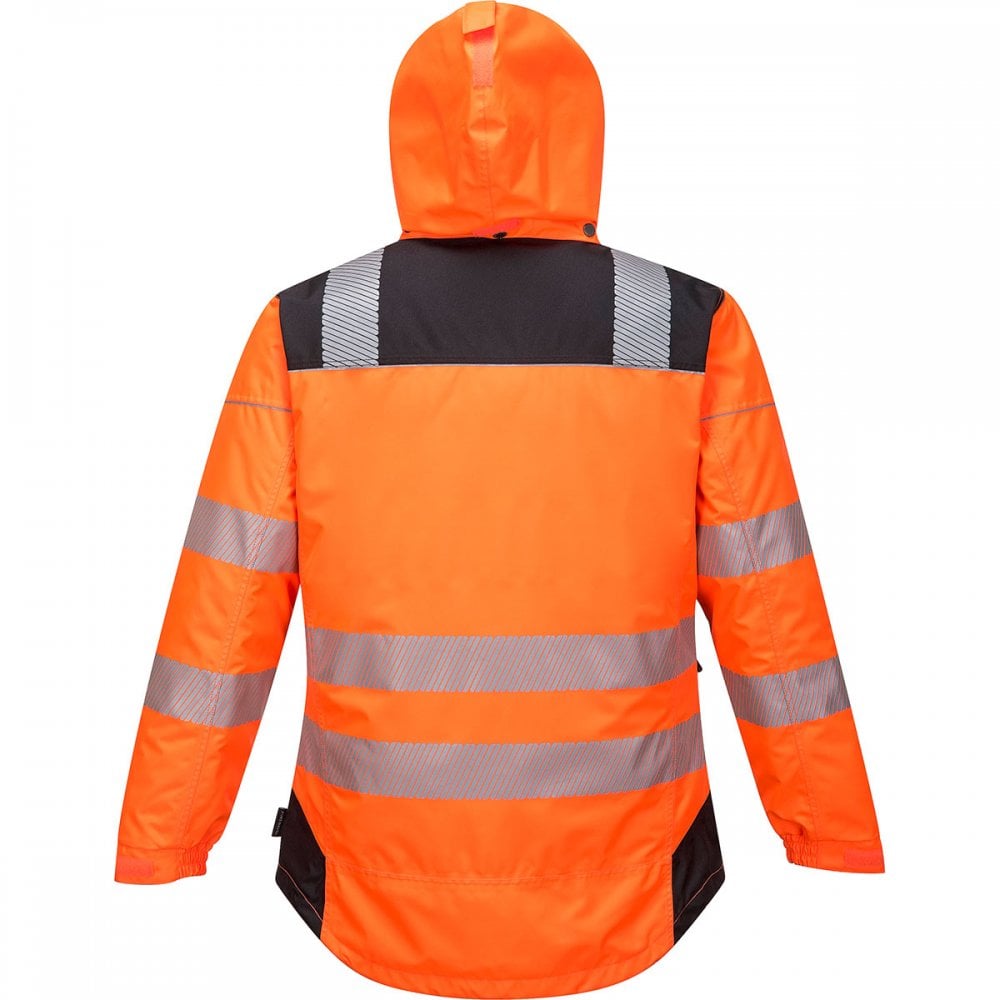 PW3 T400 Hi-Vis Winter Jacket Orange/Black