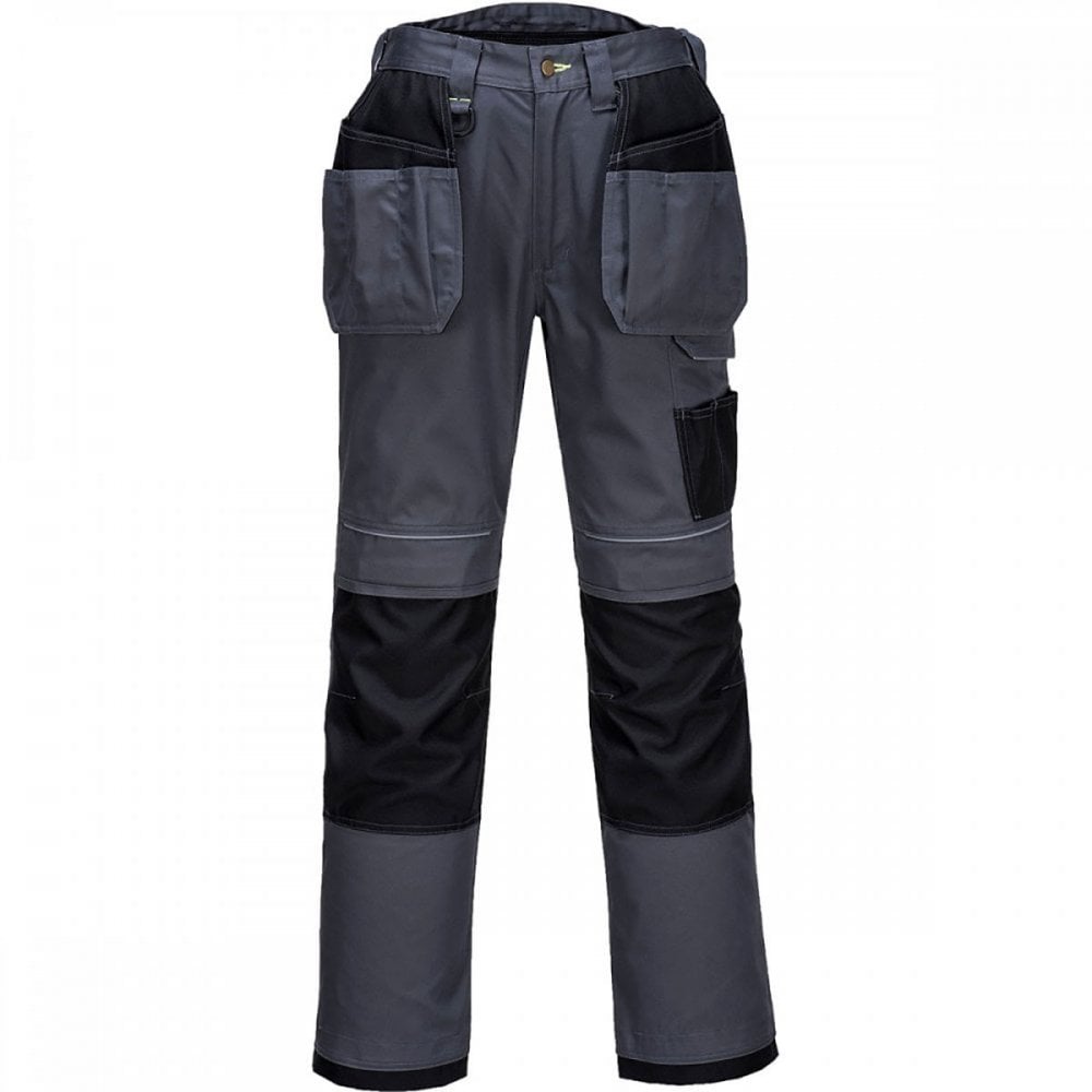 PW3 T602 Holster Work Trousers Grey/Black