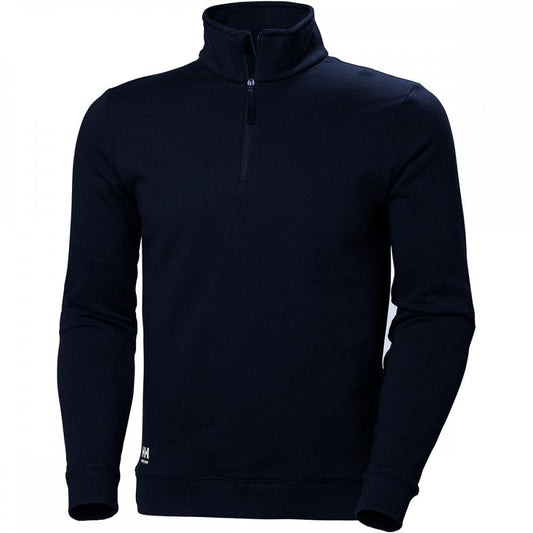 79210 Manchester YKK Half Zip 100% Cotton Sweatshirt