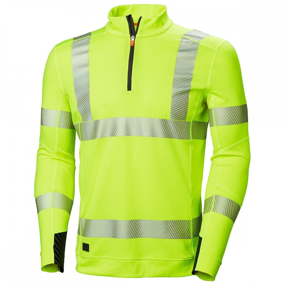 75110 HH Lifa Active Hi Vis Half Zip Baselayer