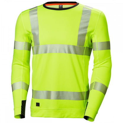 75111 HH Lifa Active HI VIS CrewNeck Long Sleeve