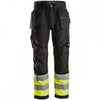 6233 AllroundWork High-Vis Work Trousers+ Holster Pockets Class 1 Black/High-Vis Yellow 32" 33" *One Size Only - Outlet Store*