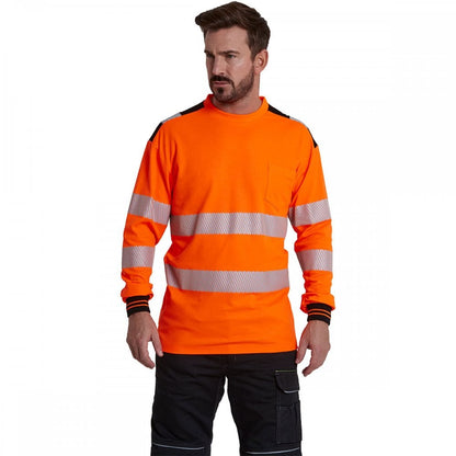 PW3 T185 Hi-Vis T-Shirt Long Sleeve
