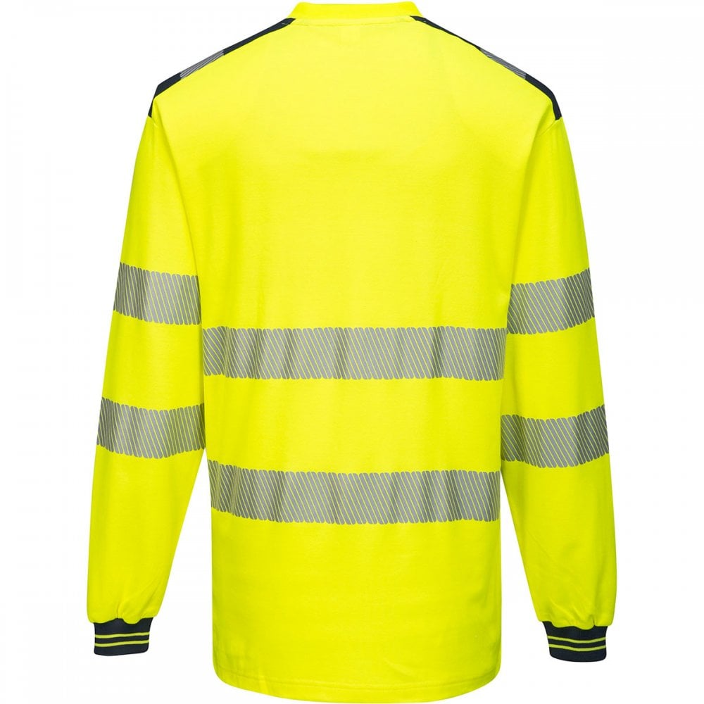 PW3 T185 Hi-Vis T-Shirt Long Sleeve