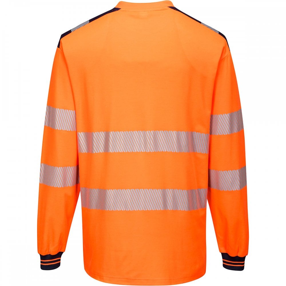 PW3 T185 Hi-Vis T-Shirt Long Sleeve
