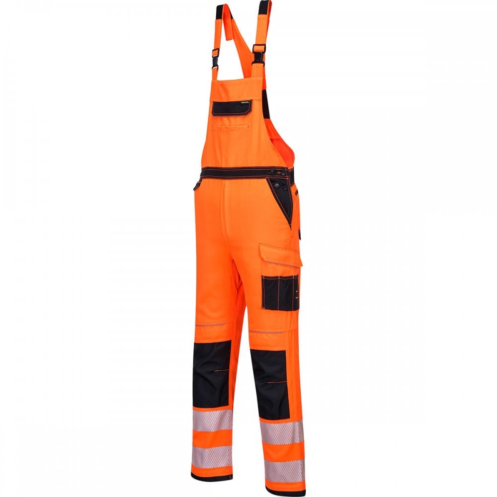 PW3 PW344 Hi-Vis Bib & Brace