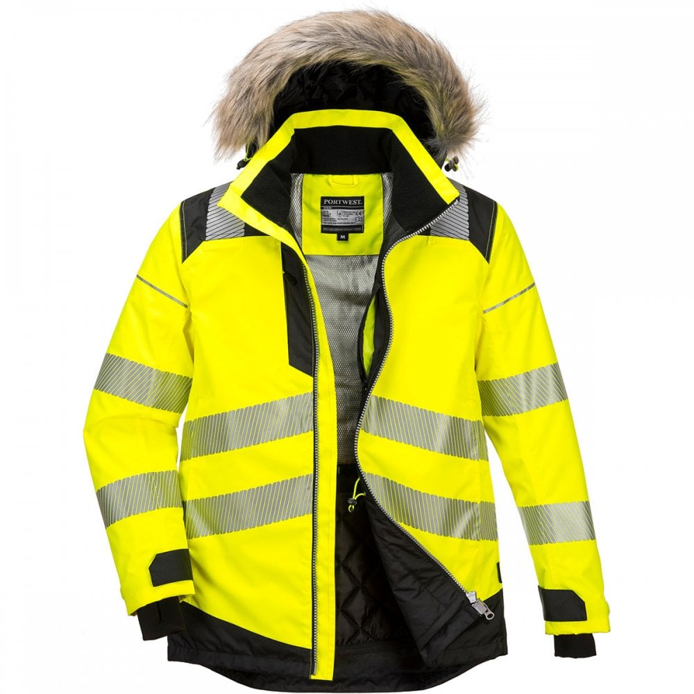 PW3 PW369 Hi-Vis Parka Jacket