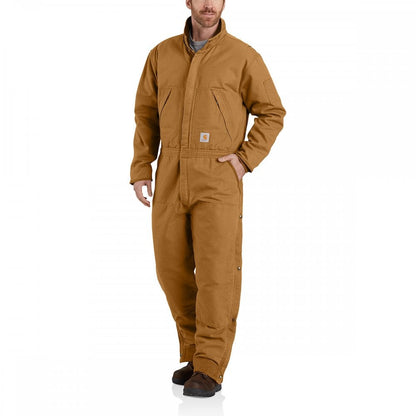 104396 Washed Duck Quilted Insulated Coverall - VERY LOOSE FIT