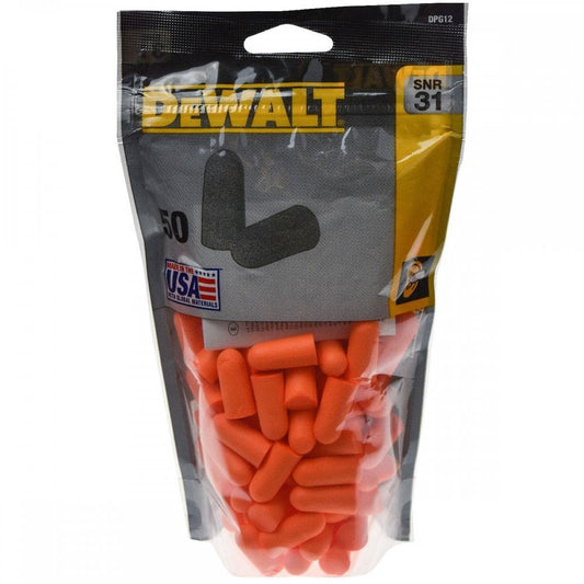 Disposable Earplugs 50 Pair Zip-Log Bag