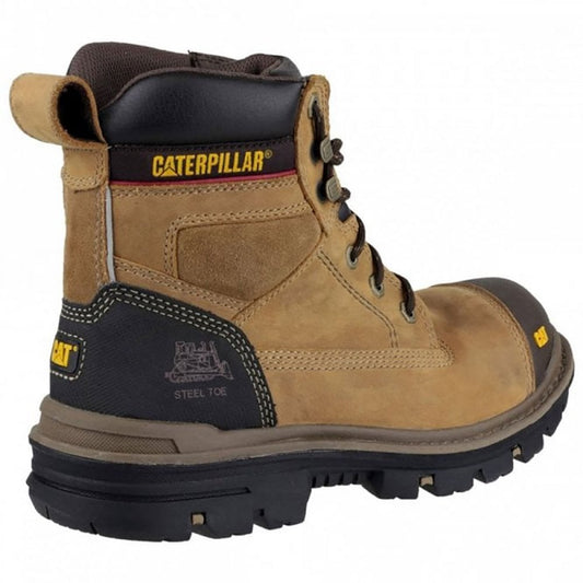 CAT Gravel 6" S3 Safety Boot Dark Beige - Wide Fitting
