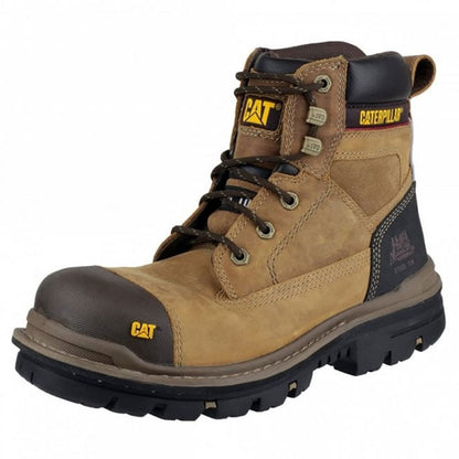 CAT Gravel 6" S3 Safety Boot Dark Beige - Wide Fitting