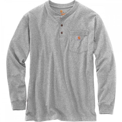 K128 Workwear Pocket Henley Long Sleeve