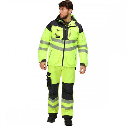 TRA340 Mens Hi-Vis Waterproof Reflective Parka Jacket