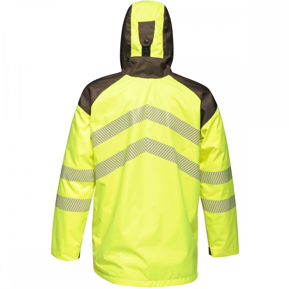 TRA340 Mens Hi-Vis Waterproof Reflective Parka Jacket
