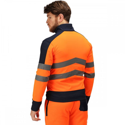TRA625 Mens Hi Vis Pro Waterproof Reflective Softshell Work Jacket