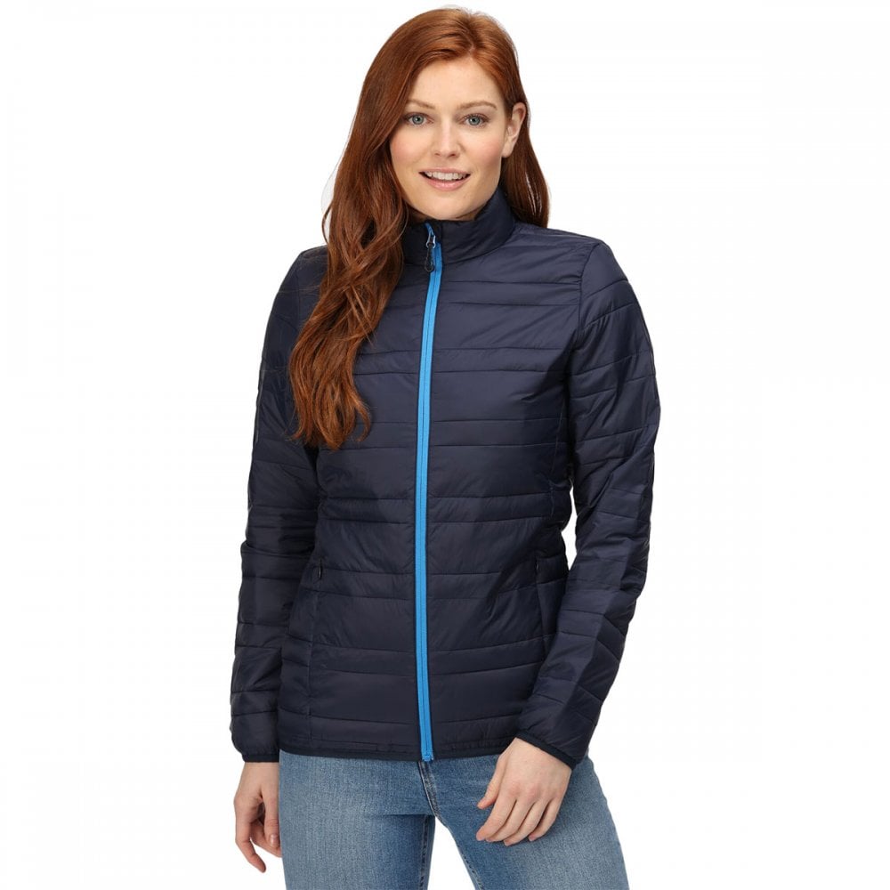 TRA497 Womens Firedown Baffled Quilted Jacket