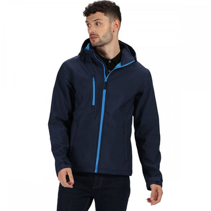 TRA701 Mens Venturer 3 Layer Printable Hooded Softshell Jacket