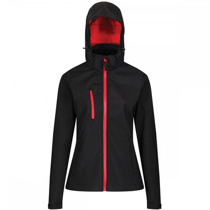 TRA702 Womens Venturer 3-Layer Printable Hooded Softshell Jacket