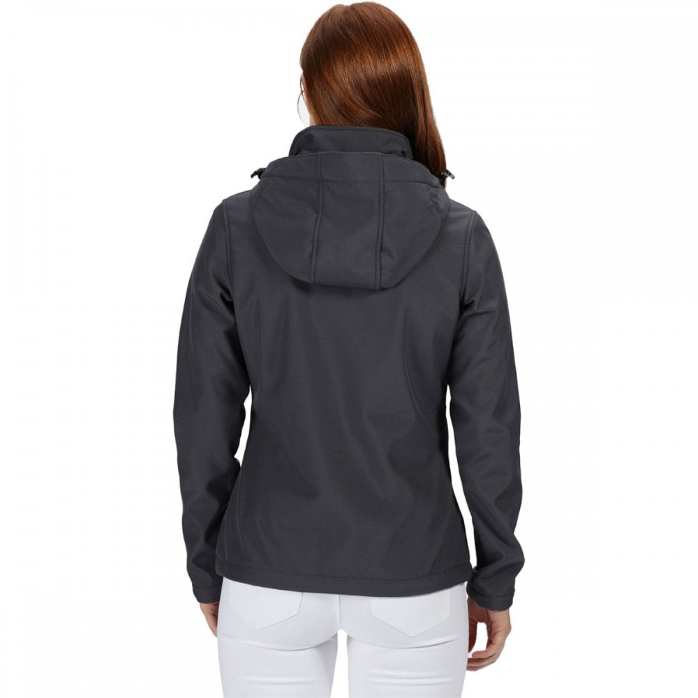 TRA702 Womens Venturer 3-Layer Printable Hooded Softshell Jacket