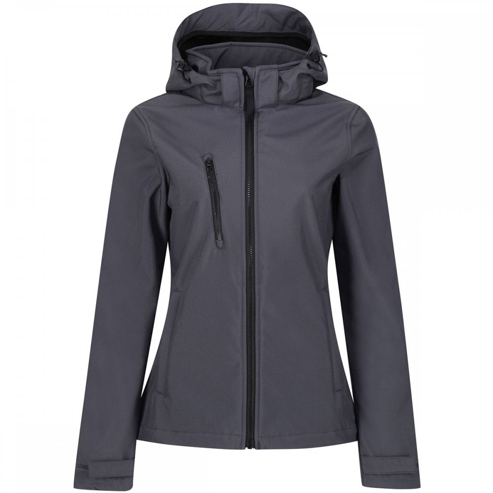 TRA702 Womens Venturer 3-Layer Printable Hooded Softshell Jacket