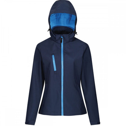 TRA702 Womens Venturer 3-Layer Printable Hooded Softshell Jacket