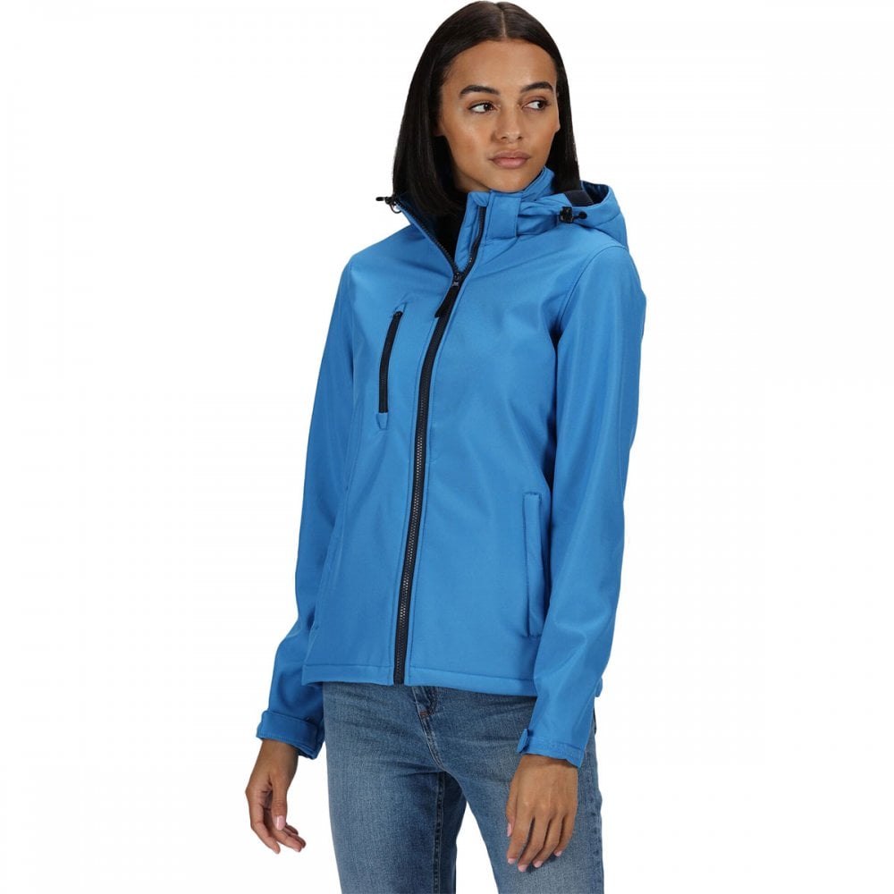 TRA702 Womens Venturer 3-Layer Printable Hooded Softshell Jacket