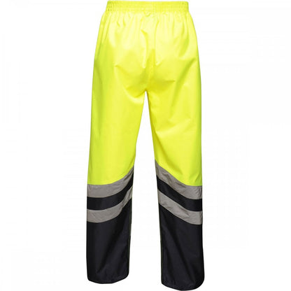TRW505 Mens Hi Vis Pro Waterproof Reflective Work Over Trousers