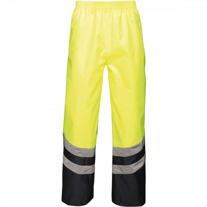 TRW505 Mens Hi Vis Pro Waterproof Reflective Work Over Trousers