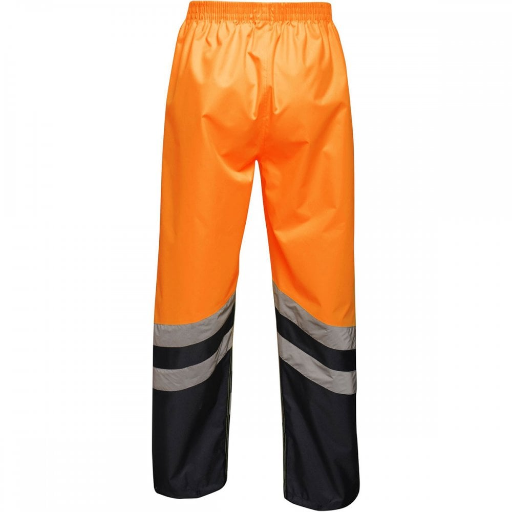 TRW505 Mens Hi Vis Pro Waterproof Reflective Work Over Trousers