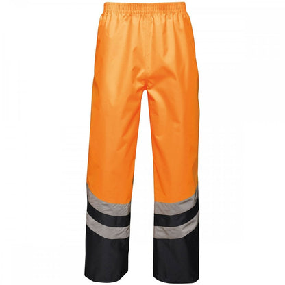 TRW505 Mens Hi Vis Pro Waterproof Reflective Work Over Trousers