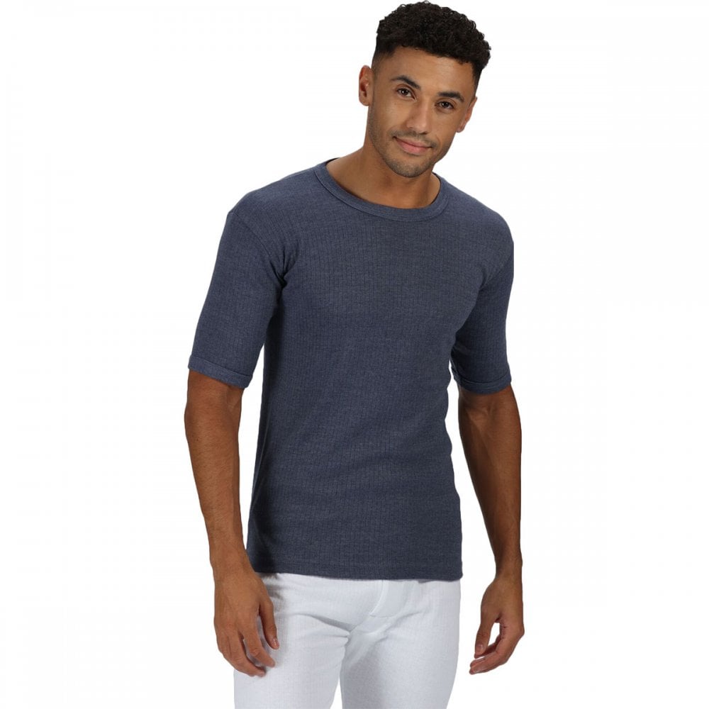 TRU111 Mens Short Sleeve Thermal Vest