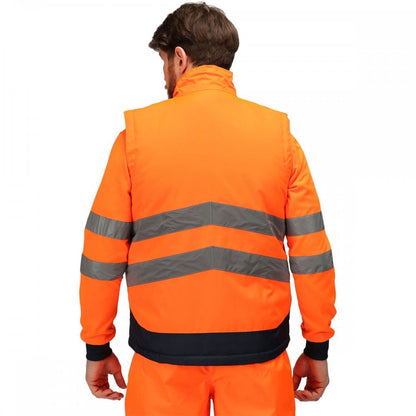 TRA840 Mens Hi Vis Pro Reflective Bodywarmer