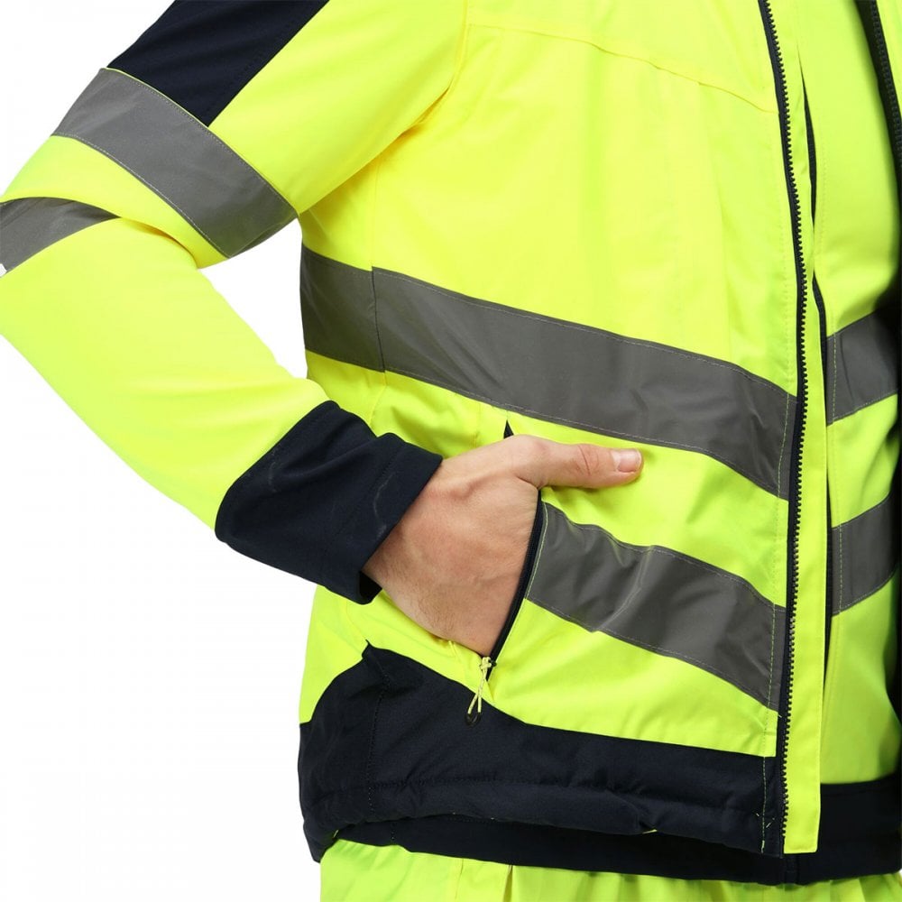 TRA840 Mens Hi Vis Pro Reflective Bodywarmer