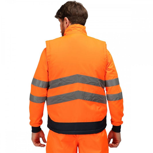 TRA840 Mens Hi Vis Pro Reflective Bodywarmer