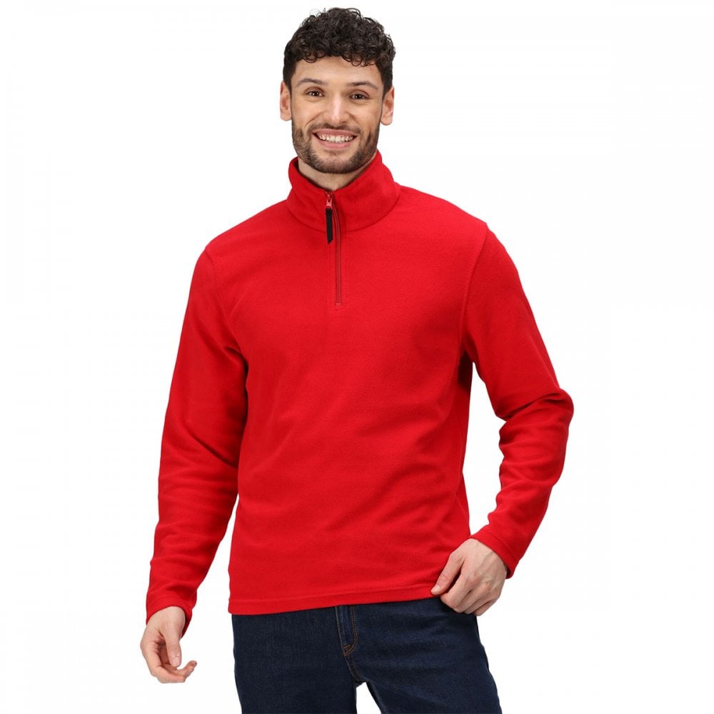 TRF549 Mens Micro Zip Neck Fleece