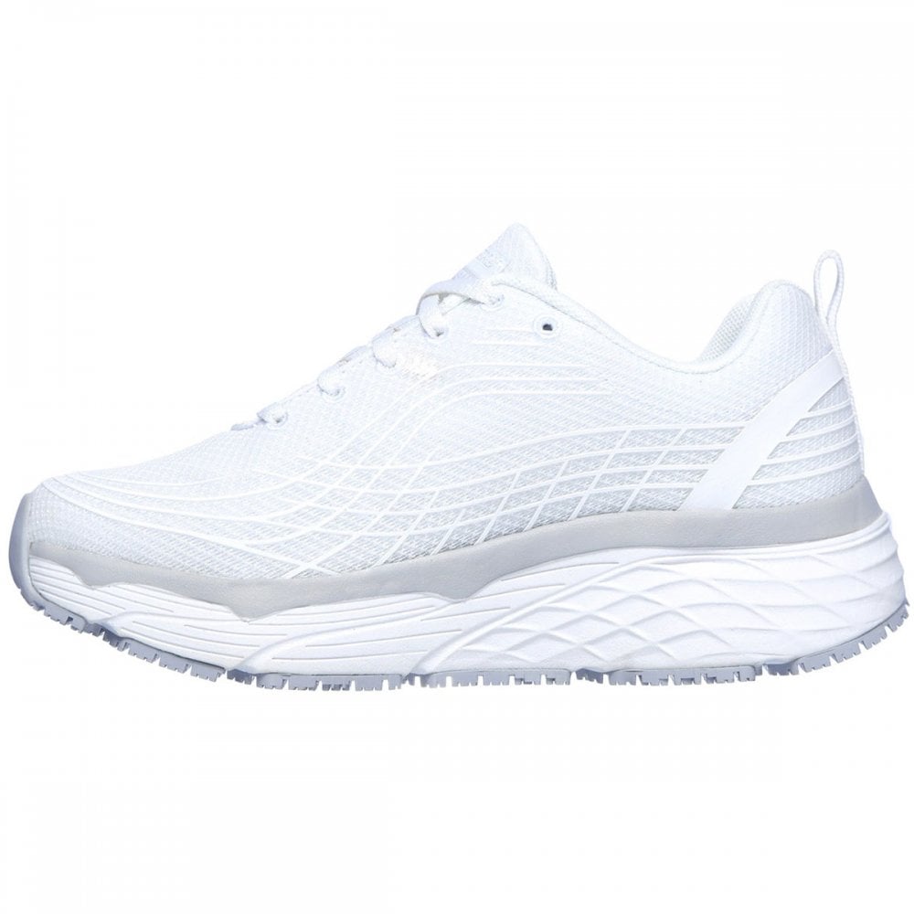 Max Cushioning Womens Elite Slip Resistant Occupational Shoes White