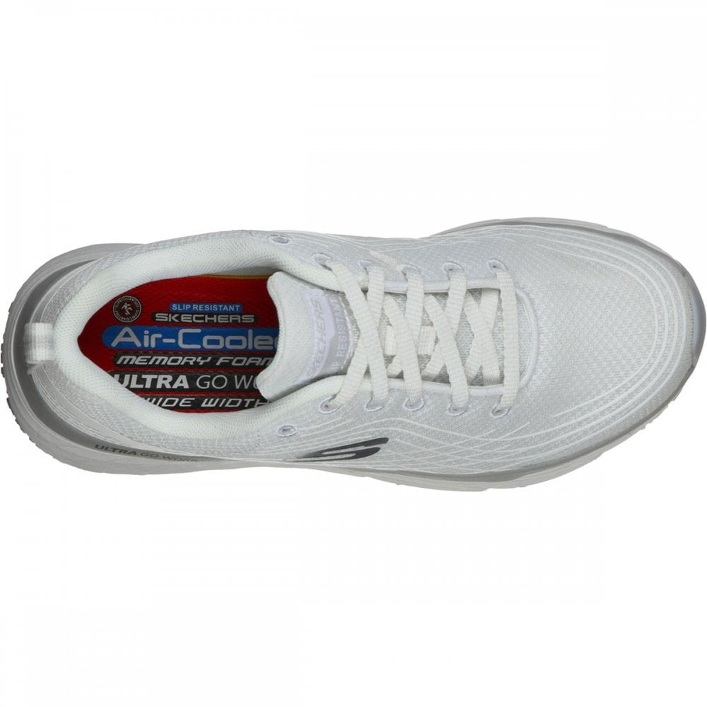 Max Cushioning Womens Elite Slip Resistant Occupational Shoes White
