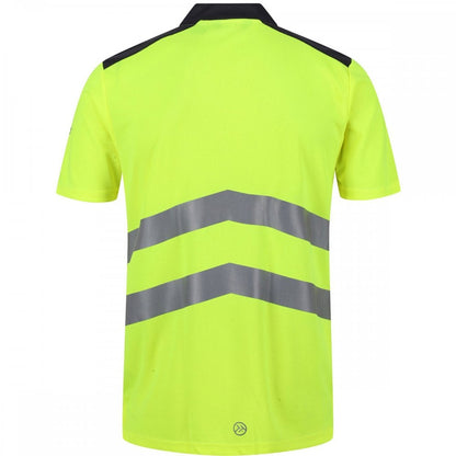 TRS176 Mens Tactical Hi Vis Reflective Polo Work Shirt