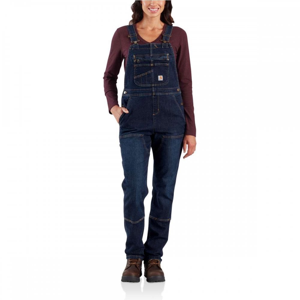 104044 Womens Denim Rugged Flex® Double Front Bib Overall