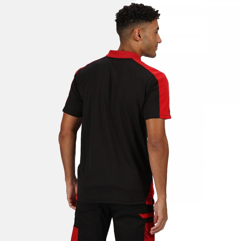 TRS174 Mens Contrast Coolweave Quick Wicking Polo Shirt