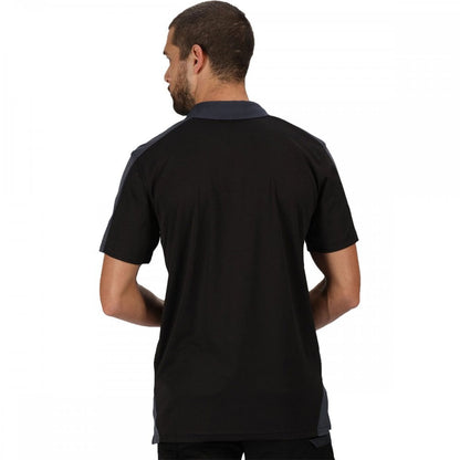 TRS174 Mens Contrast Coolweave Quick Wicking Polo Shirt