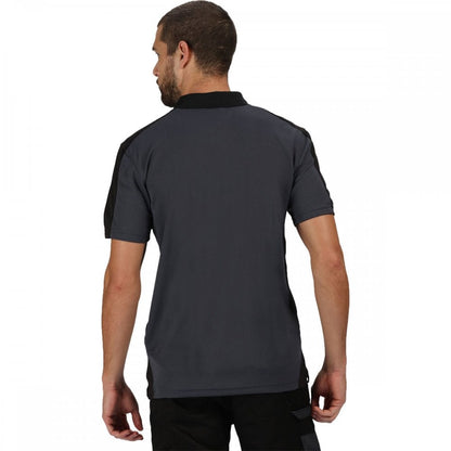 TRS174 Mens Contrast Coolweave Quick Wicking Polo Shirt