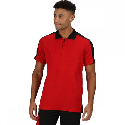 TRS174 Mens Contrast Coolweave Quick Wicking Polo Shirt