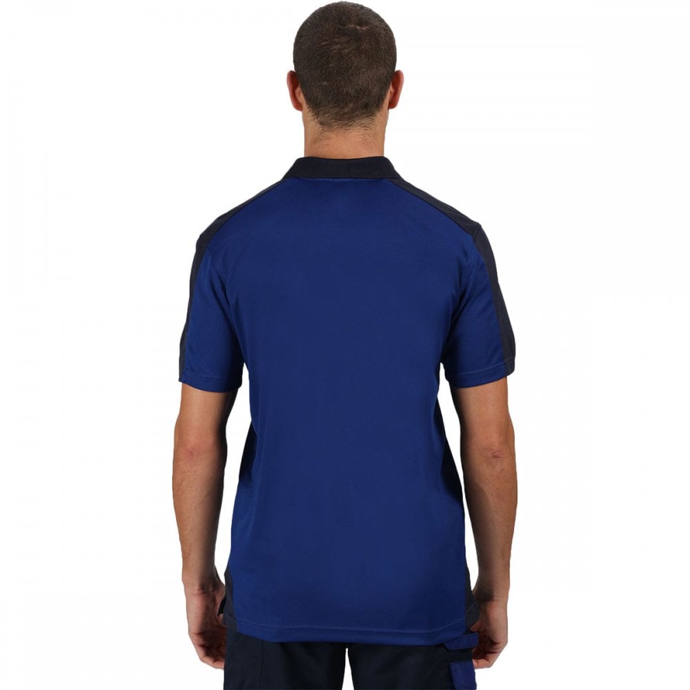 TRS174 Mens Contrast Coolweave Quick Wicking Polo Shirt