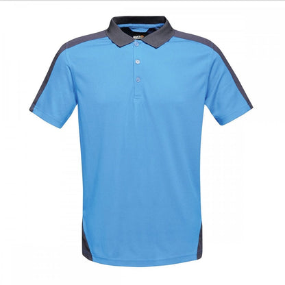 TRS174 Mens Contrast Coolweave Quick Wicking Polo Shirt