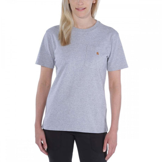 103067 Loose Fit Heavyweight Short-Sleeve K87 Pocket T-Shirt Heather Grey XL *One Size Only - Outlet Store*