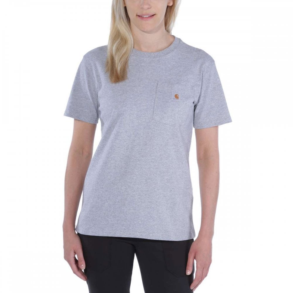103067 Loose Fit Heavyweight Short-Sleeve K87 Pocket T-Shirt Heather Grey L *One Size Only - Outlet Store*