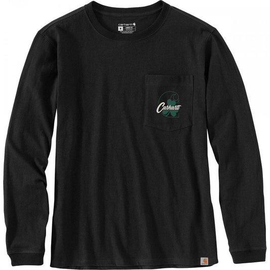 105624 Womens Shamrock Graphic T-Shirt Long Sleeve